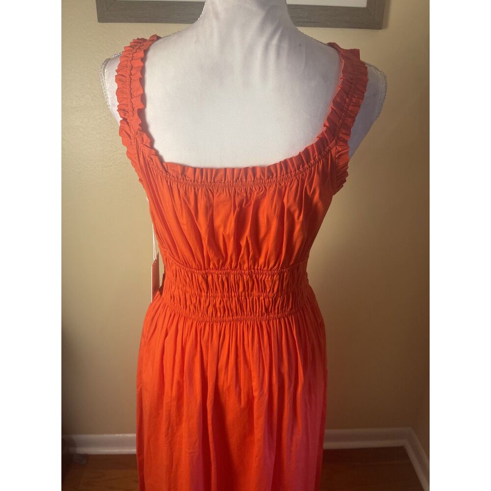 NWT Lauren Conrad Womens Smocked Maxi Sundress Sz S Ruffles Feminine Coquette - Picture 8 of 13